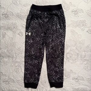 Under Armour Kids' Speckled Black Joggers
